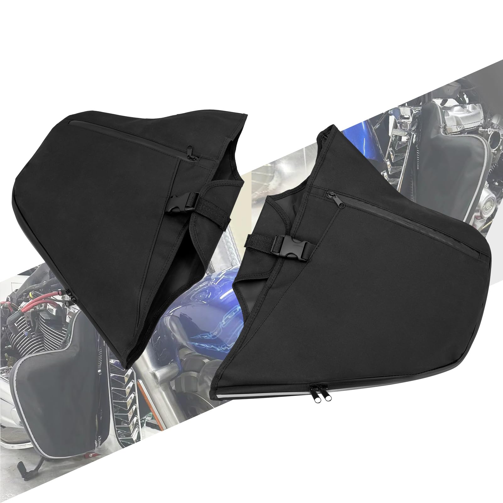 Motorcycle Tool Bag Leg Warmer Bag Pouch Trinket Box Small for Harley Softail Slim FLSL 107 Sport Glide FLSB 107 2018-2024 Black