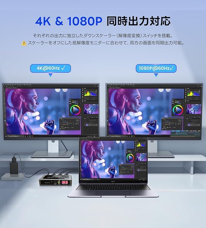 HDMI-разветвитель avedio links, 4K@60 Гц, 1 вход, 2 выхода, разрешение HDCP2.2, Функция разделения звука, HDMI-разветвитель, Поддерживает оптический цифровой, коаксиальный, 0,1 дюйма (3,5 мм) Аудиовыход, 7,1-канальный 4K при 60 Гц, 1 вход, 2 выхода, фото 4