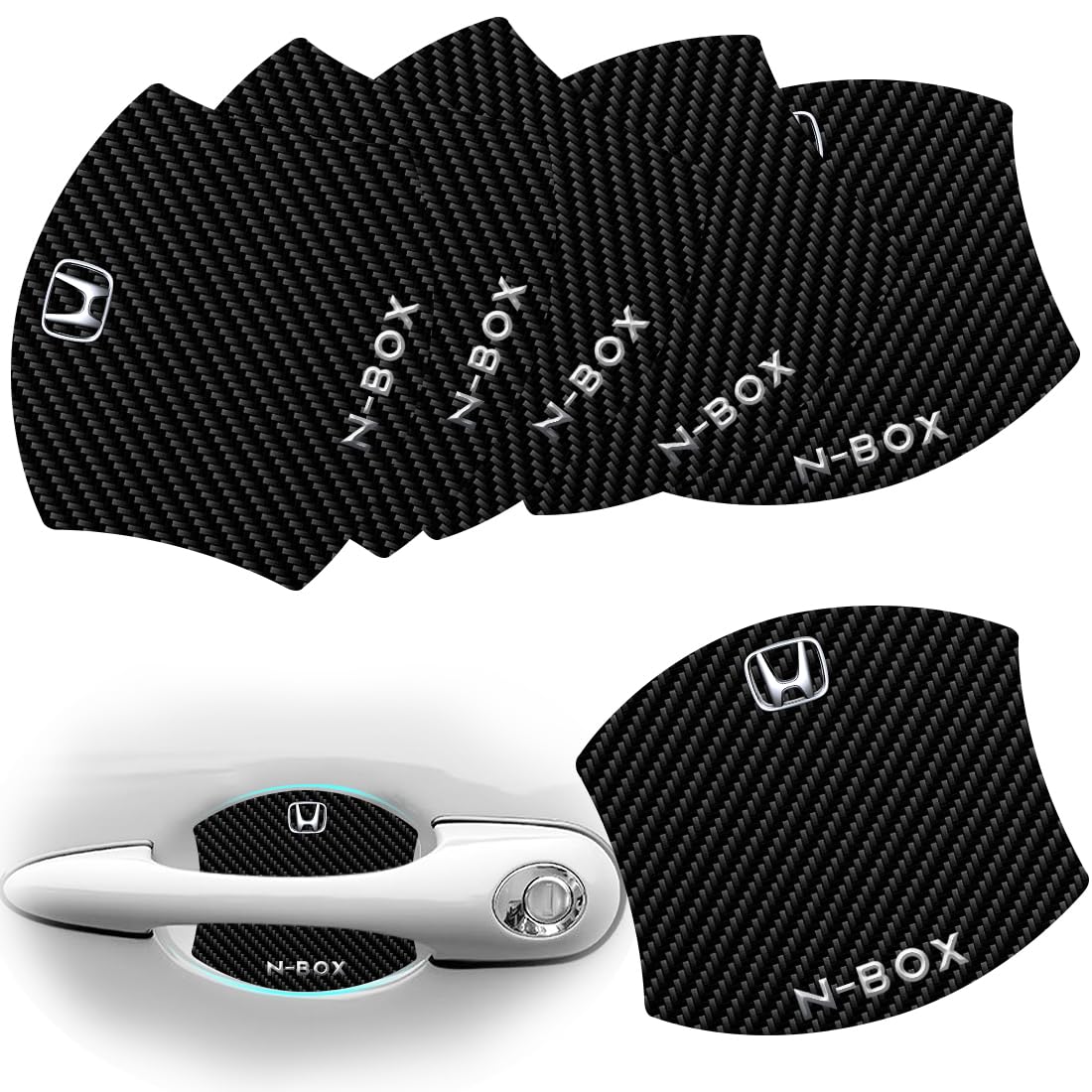 N-BOX JF3/JF4/JF5/JF6 All Series N-BOX Accessories N-box Accessories Door Handle Protector Magnet Handle Protector Scratch Prevention [Strong Magnet Carbon Fiber] Car Door Scratch Ｎ-ＢＯＸ
