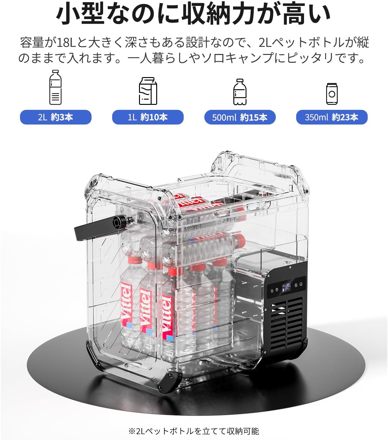 Беспроводной холодильный шкаф EENOUR D18 PRO, 5,8 галлона (18 Л), от -4°F до 140°F (от -20°C до 60°C), Включает в себя 1 аккумулятор, Для замораживания и обогрева, Компрессорный тип, 4-полосный источник питания, 100 В переменного тока, 12 В постоянного тока/24 В, Аккумулятор, Портативный холодильник, Энергосберегающий, Небольшой, Идеально подходит для использования в помещении и на открытом воздухе, в кемпинге, для сна в автомобиле 4) Аккумулятор емкостью 18 л входит в комплект поставки, фото 6