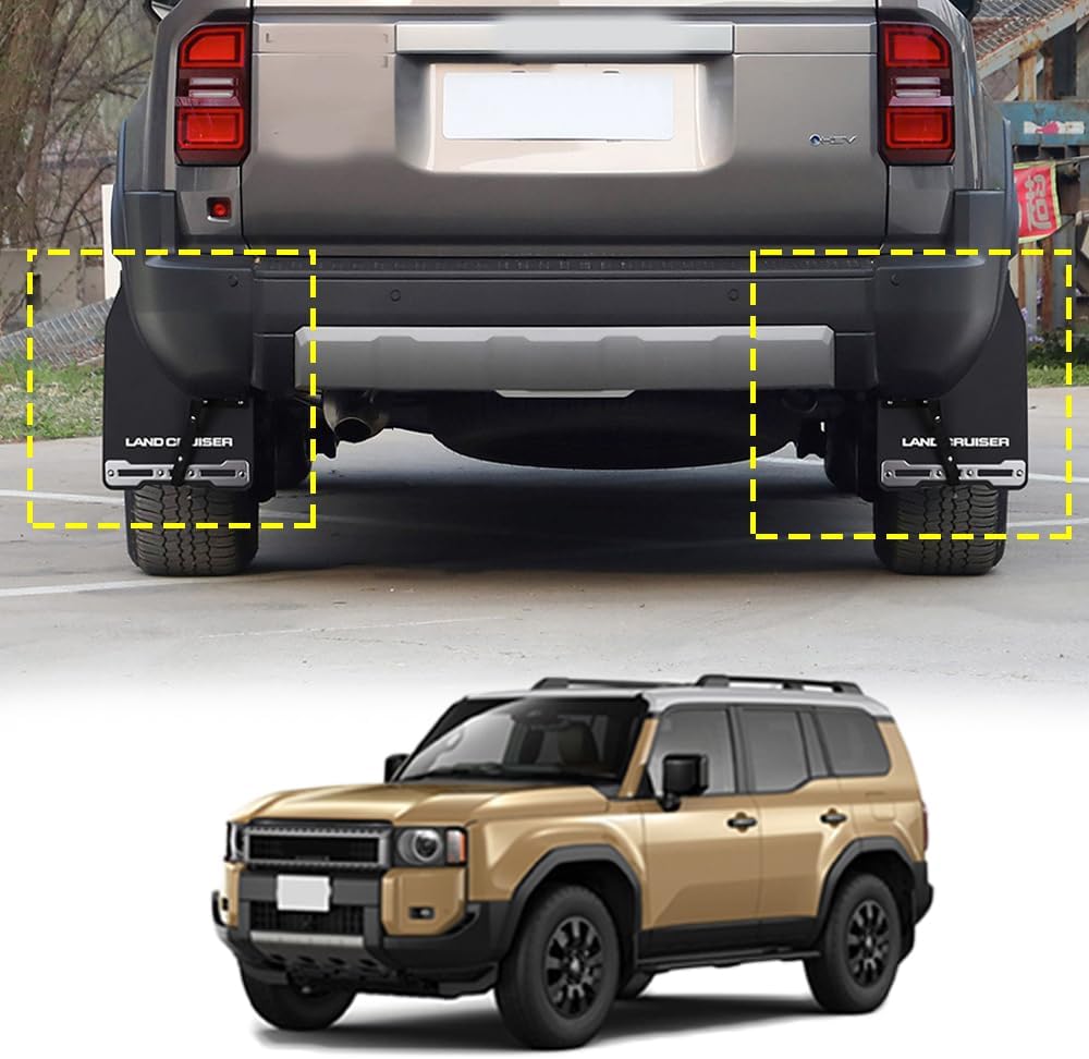 ДЛЯ нового Land Cruiser 250 Rankle 250 TRJ250W GDJ250W (2024〜настоящее время) Специальные запчасти Крылья автомобиля Брызговик на передних и задних колесах Материал PP + EPDM Дизайн для конкретного автомобиля Защита от царапин и износа Внешние аксессуары ПРОСТОТА установки 4 шт Аксессуары Rankle 250 Land Cruiser 250 -, фото 2