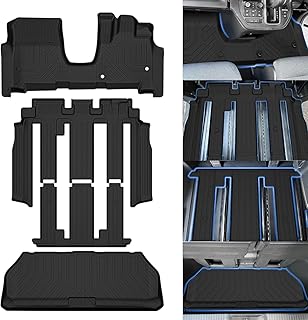 Jiooy ホンダ 新型 ステップワゴン RP6/7/8 フロアマット+セカンドマット+ラゲッジマット 4枚セット STEPWGN RP6フロアマット AIR SPADA 6代目 ステップワゴン RP7 防水 STEPWGN RP8 3D立体 トランクマット TPE素材 (※新型 STEPWGN RP6/7/8 ハイブリッド車専用 2022年5月～現行)