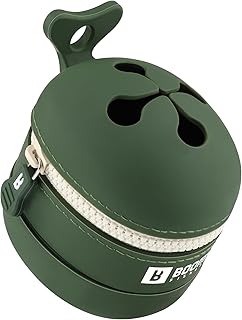 Booms Fishing ST2 携帯ゴミ箱 シリコンポーチ カラビナ付き 釣り アウトドア用