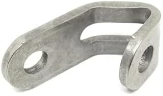 RH035 ステンレス304 くくり金具 わな金具 無臭黒錆止め塗装 締め付け金具 狩猟用品 足罠金具 猪 イノシシ くくりわな单品 罠かなぐ ワイヤークリップ ワイヤーストッパー 穴あき 油なし 银色 (10個)