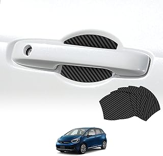 AUTO SPEC フィット GR系 ドアハンドルプロテクター マグネット TPU ドアハンドル保護 車種専用 キズ防止 カーボン調 6枚入れ | 室外ドアハンドル,ドアノブアンダーカバー保護,2020年2月~現行モデル対応,ドアノブ保護,ドアハンドル保護,プロテクションカバー 保護,説明書付き,工具不要,塗装守り,傷隠し,装着簡単
