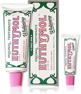 【日本公式】ユーシモール ホワイトピンク 106g+20g 歯磨き粉 医薬部外品 EUTHYMOL ピーチフローラルミントの香り