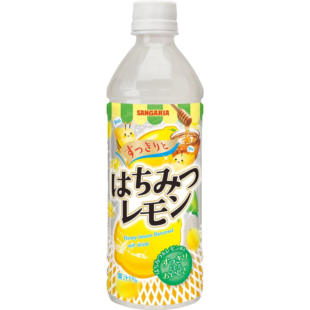 Sangaria Refreshing Honey Lemon 16.9 fl oz (500 ml) x 24 Bottles