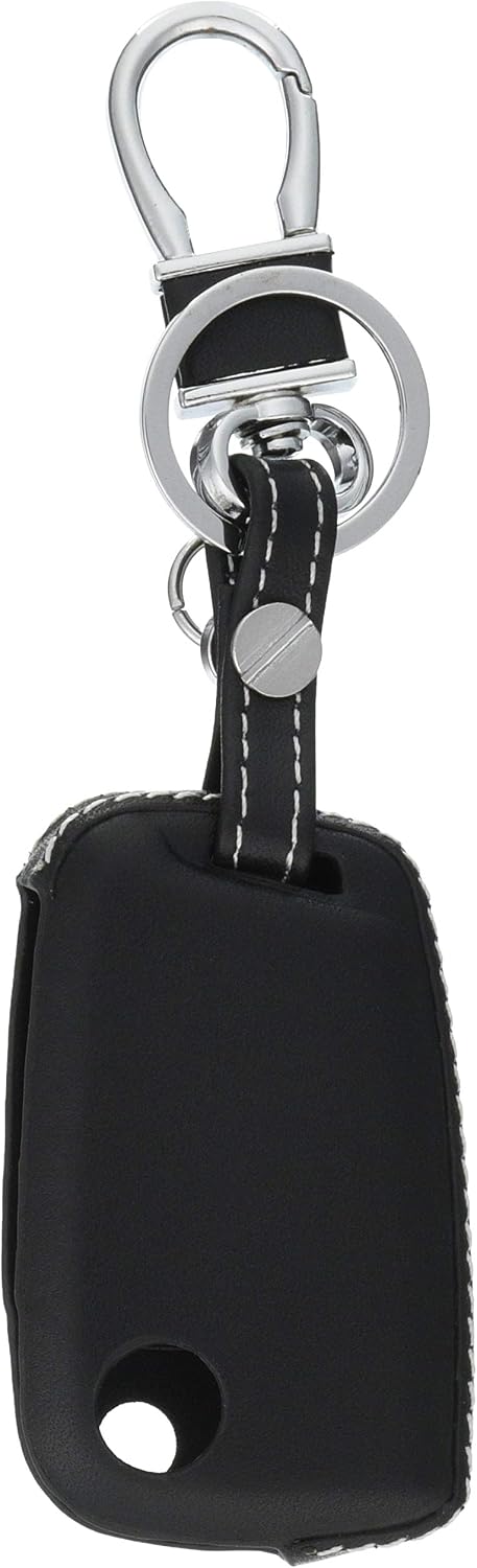 Кожаный чехол для ключей Core OBJ для Volkswagen/Audi с белой строчкой Golf7 / Golf Touran (5T) / POLO (6C) / Tiguan (AD1) / T-cross / A1 Sportback LE-GO7-002 *Пожалуйста, фото 2