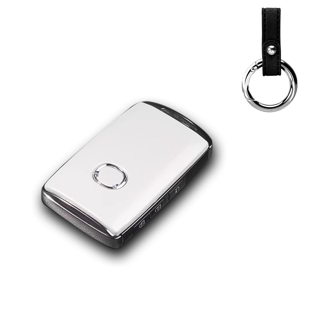 Mazda3 Key Case CX-30 Key Cover Key Holder CX-60 Remote Control New Model Mazda CX30 CX-8 CX-5 CX-3 MX-30 ABS 1 Set [White Pearl] SWD-MZD02-W