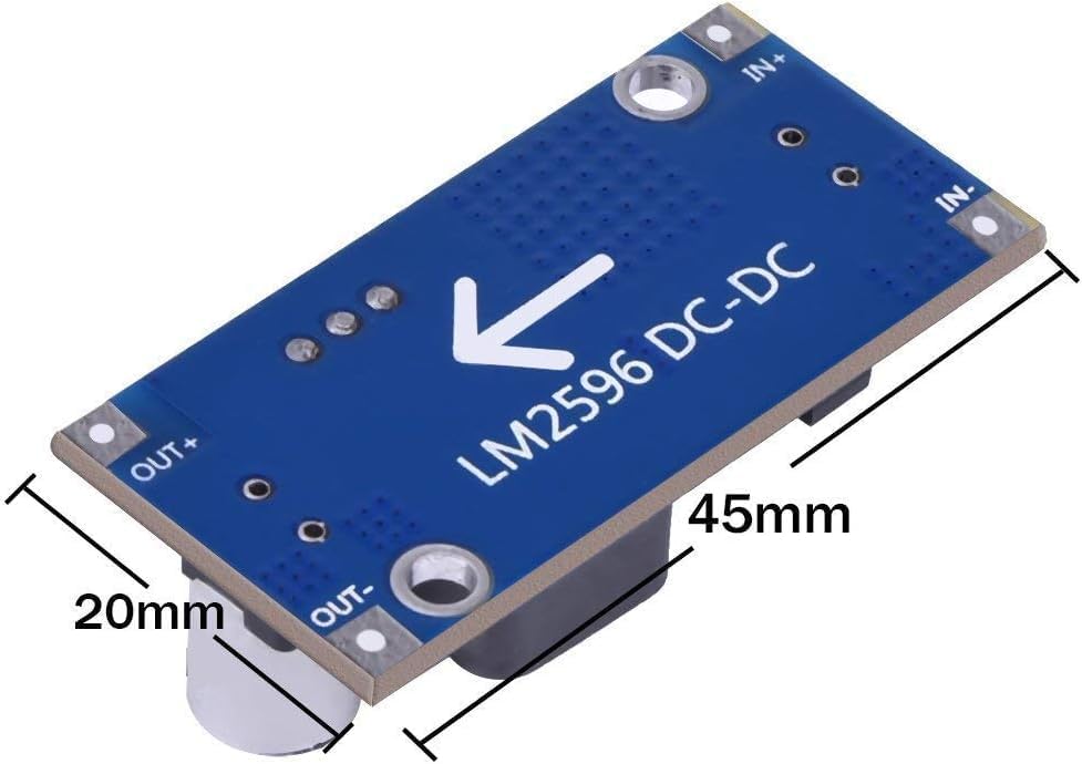 LM2596 DC-DC понижающий преобразователь 3,0〜40 В〜1,5-35 В Модуль понижающего питания 6шт Parisshop, фото 3