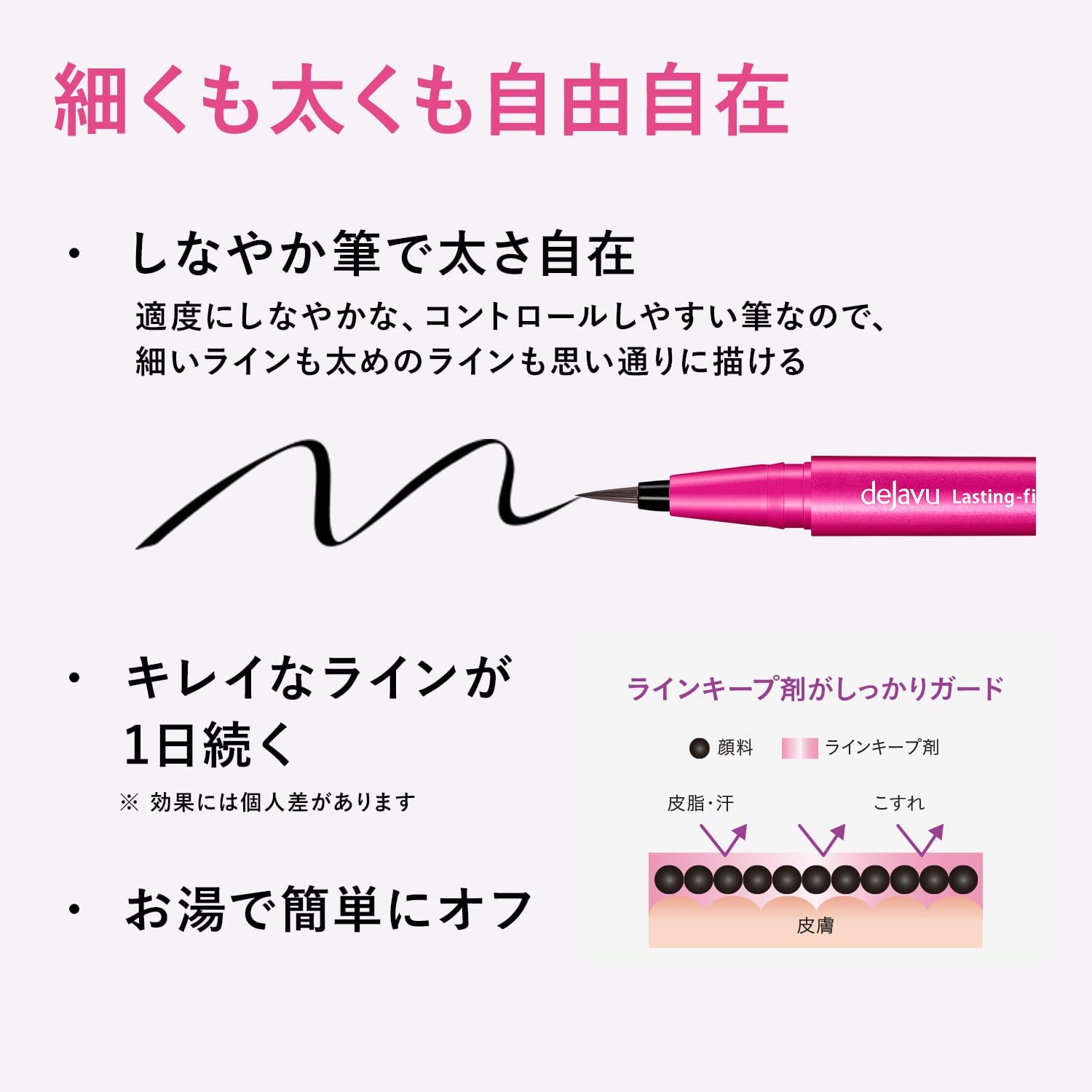 жидкая подводка для глаз dejavu Rustin Fine E Brush Liquid 1 Глубокая черная Жидкая подводка для глаз пленочного типа без горячей воды, фото 4
