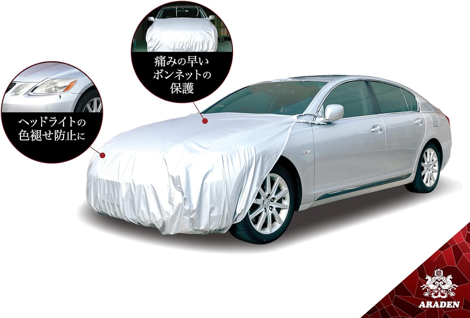 Индикация соответствия защитной крышки капота Aladen: Высота автомобиля 3,30 м - 4,50 м/ ширина автомобиля 1,40 м -1,70 м общий автомобиль BC2 общий автомобиль среднего размера, фото 4
