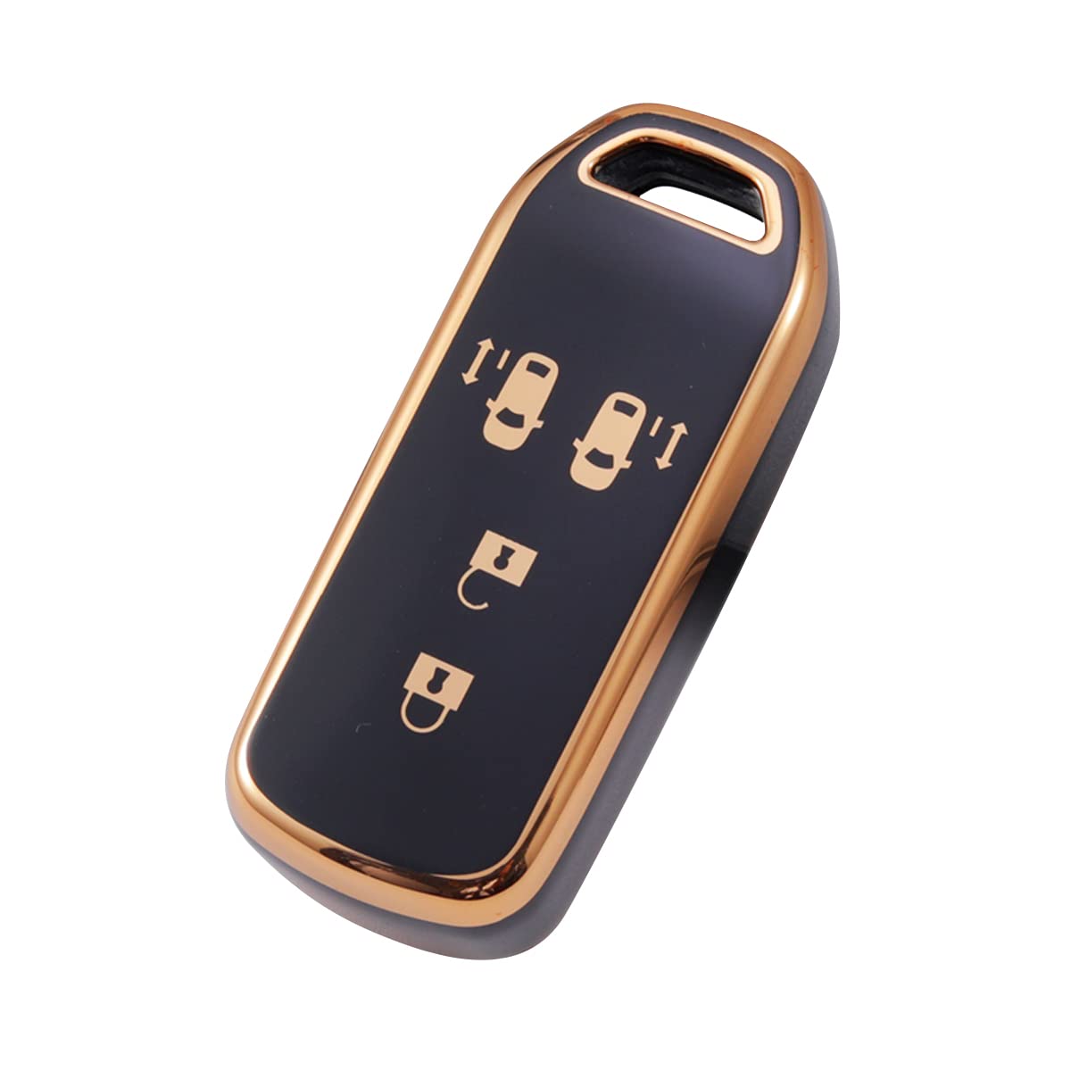 [YANMW] N-BOX キーケース ホンダ スマートキーケース NBOX キーカバー JF1 JF2 JF3 JF4リモコンケース TPU キーホルダー ホンダ Nシリーズ ブラック