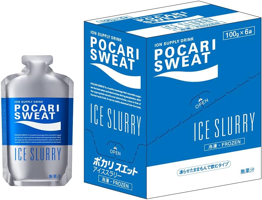 Ледяная суспензия Pocari Sweat Otsuka Pharmaceutical для предварительного охлаждения 3,5 унции (100 г) х 6 пакетиков по 100 г х 6 упаковок Нормальная температура, фото 3