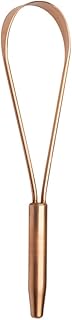 qLoop Copper Tongue Cleaner –Easy One Hand Use – Larger Surface Coverage –Ayurvedic Copper Health for Fresh Breath and Total Oral Hygiene (Single)
