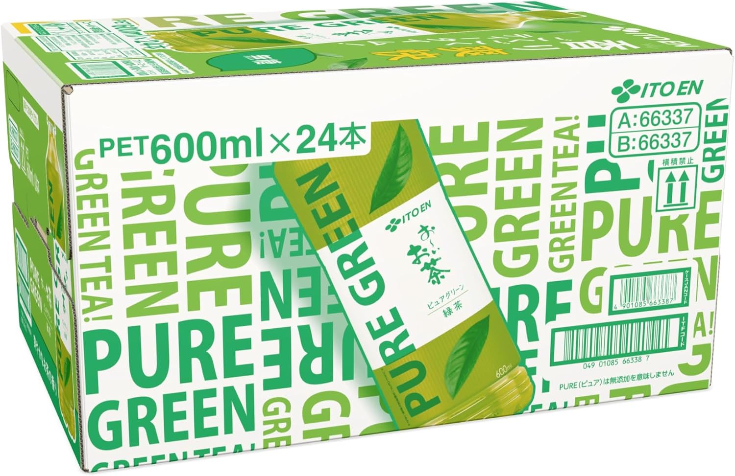 Чай Itoen Oi Oh Pure Green, зелёный, 600 мл (20,3 жидк. унции), 24 бутылки, пластиковая бутылка, обновлённый продукт, фото 7