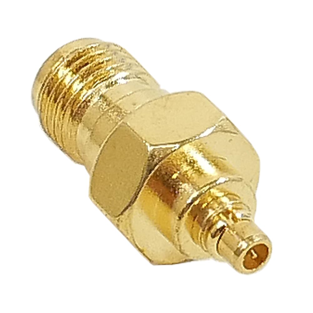 ZUUN SMA-MMCX Converter Adapter, SMA Terminal (Female) to MMCX Terminal (Male) 50Ω Converts terminal sizes for automotive TV, terrestrial digital tuner, car antenna, indoor antenna, WIFI antenna, and SMA(メス)-MMCX(オス)