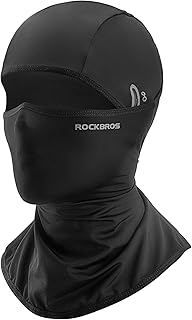 ROCKBROS フェイスカバー 冷感 バラクラバ uvカット 息苦しくない 通気性 吸汗速乾 ストレッチ性 目出し帽 自転車 バイク ランニング ジョギング スポーツ 登山 釣り 夏用