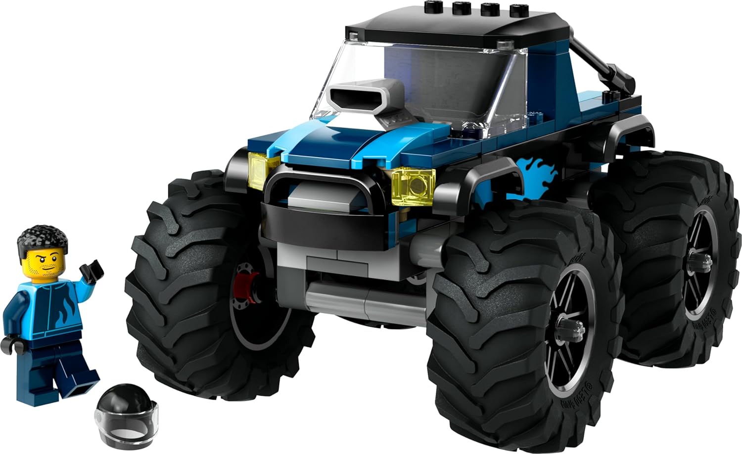 Lego City Blue Monster Truck Игрушка в подарок на день рождения Конструктор Развивающий для мальчиков и девочек Дети 5 лет 6 лет 7 лет 8 лет Катаются на машине Mini Car 60402, фото 4