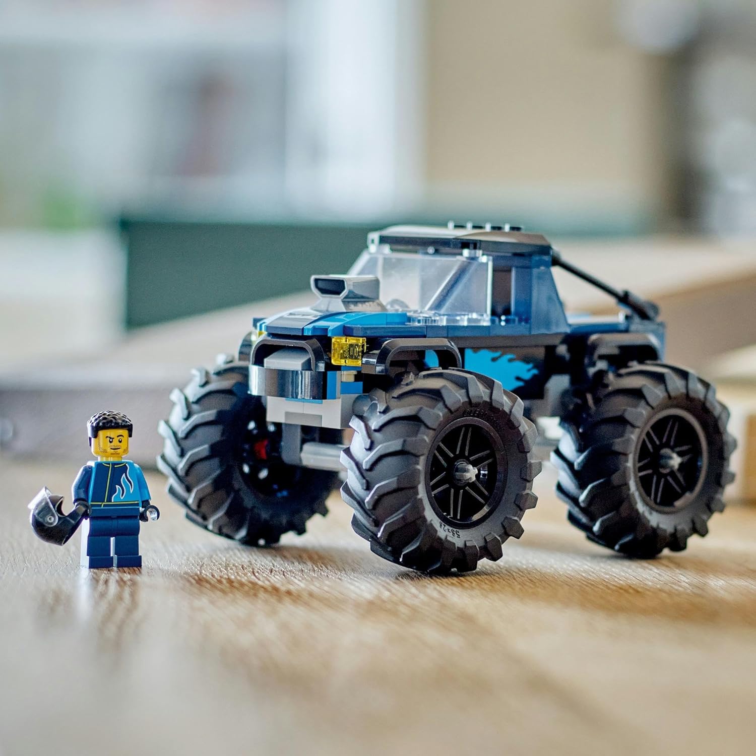 Lego City Blue Monster Truck Игрушка в подарок на день рождения Конструктор Развивающий для мальчиков и девочек Дети 5 лет 6 лет 7 лет 8 лет Катаются на машине Mini Car 60402, фото 10