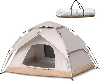ワンタッチテント 4人用 キャンプテント ポップアップ式 簡単設営 UVカット 防風防水 通気性に優れ 多機能 軽量 お花見 防災 登山 釣り 収納バック付き キャンプ アウトドア sl-zp210【ユニバーサルstore】