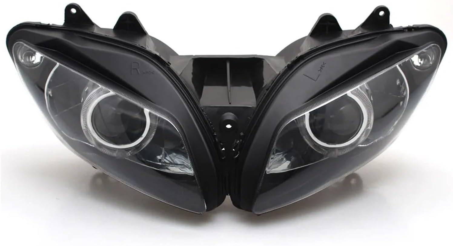 Мотоциклетная фара Мотоцикл в сборе HID Проектор Фары Moto High/Low Лампа фары Белый Красный глаз LED Подходит для YZF R1 2002-03, фото 3