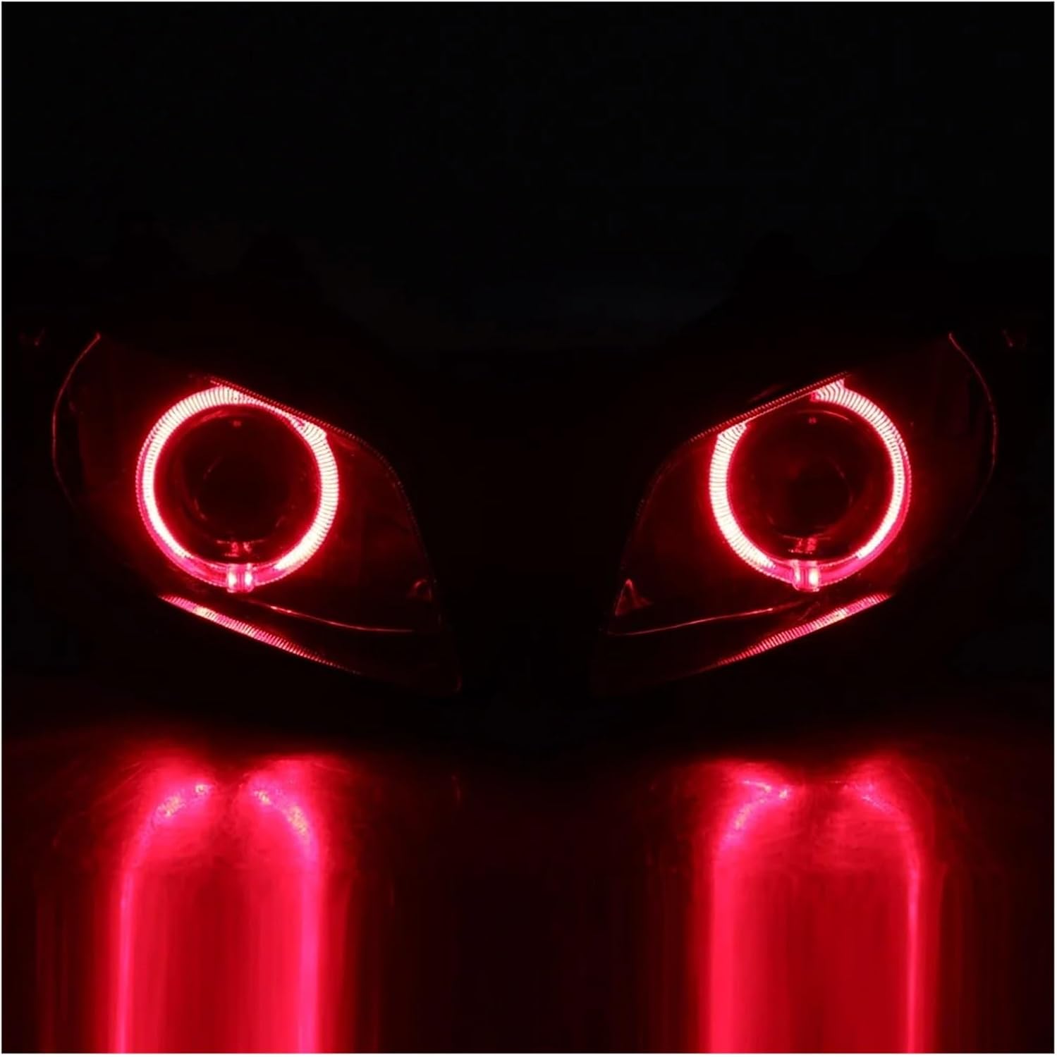 Мотоциклетная фара Мотоцикл в сборе HID Проектор Фары Moto High/Low Лампа фары Белый Красный глаз LED Подходит для YZF R1 2002-03, фото 5