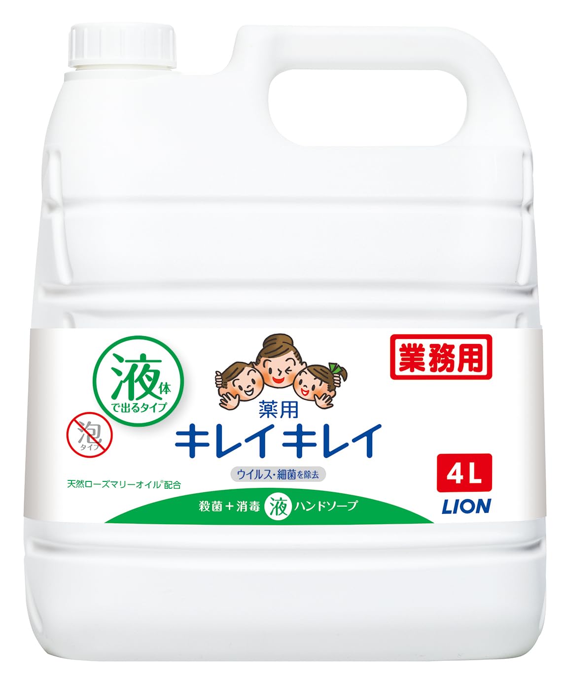 Kirei Kirei Medicated Hand Soap, Citrus Fruity Scent, Liquid 1 gal (4L), Commercial Use, Large Capacity Refill 4 l Liquid Refill