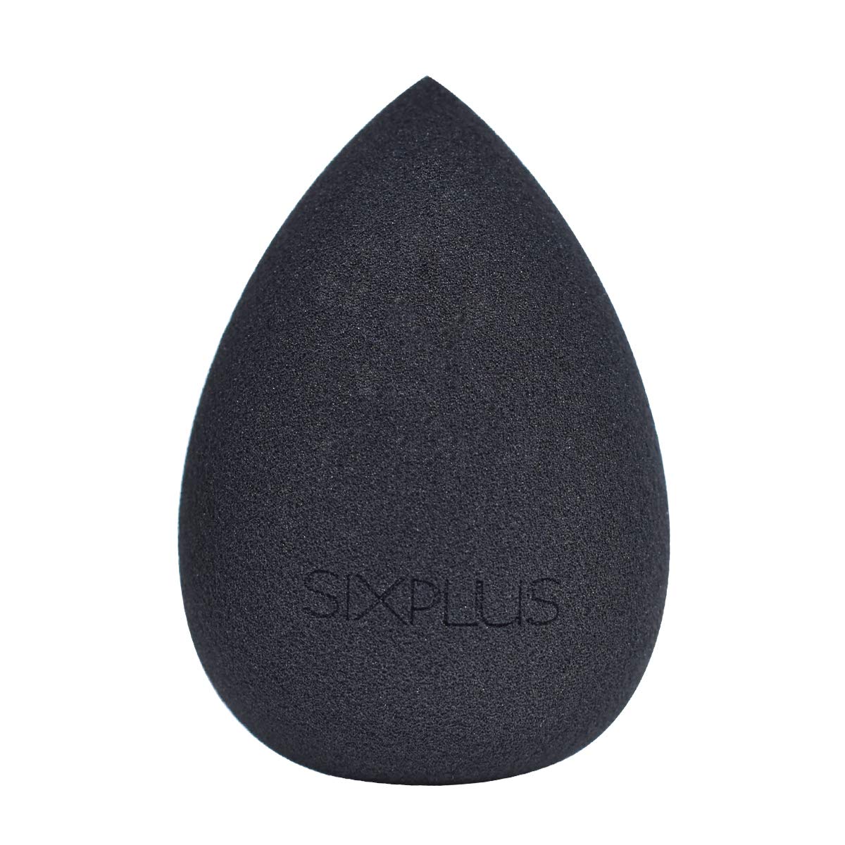 SIXPLUS Multifunctional Makeup Sponge Puff, Cosmetic Sponge, Drop Type, Makeup Sponge, Diagonal Cut, Wet & Dry Use, Soft Makeup Tool, Fluffy Makeup Puff (Black)