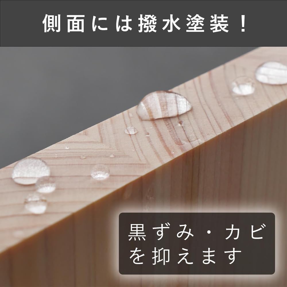 Деревянная разделочная доска Daiwa Sangyo Hinoki, японского производства, устойчивая к плесени, с подставкой в комплекте, Толщина 16,5 дюймов (42 см), Натуральная толстая доска с подставкой 16,5 дюймов (42 см) * Нельзя мыть в посудомоечной машине, фото 4