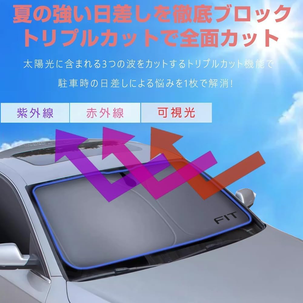 Honda Fit GR series 2020/2- Модель автомобиля эксклюзивного дизайна Солнцезащитный козырек Передний солнцезащитный козырек автомобиля Солнцезащитный козырек автомобиля, фото 2