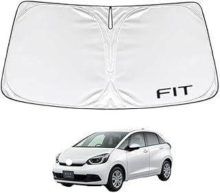 ホンダ フィット GR系 2020年2月- 車種専用設計 サンシェード 車 フロント さんしぇーど 暑さ対策 日除け 遮熱 遮光 uvカット 紫外線遮蔽 折り畳み式 収納ポーチ付き 取付簡単 保護パーツ