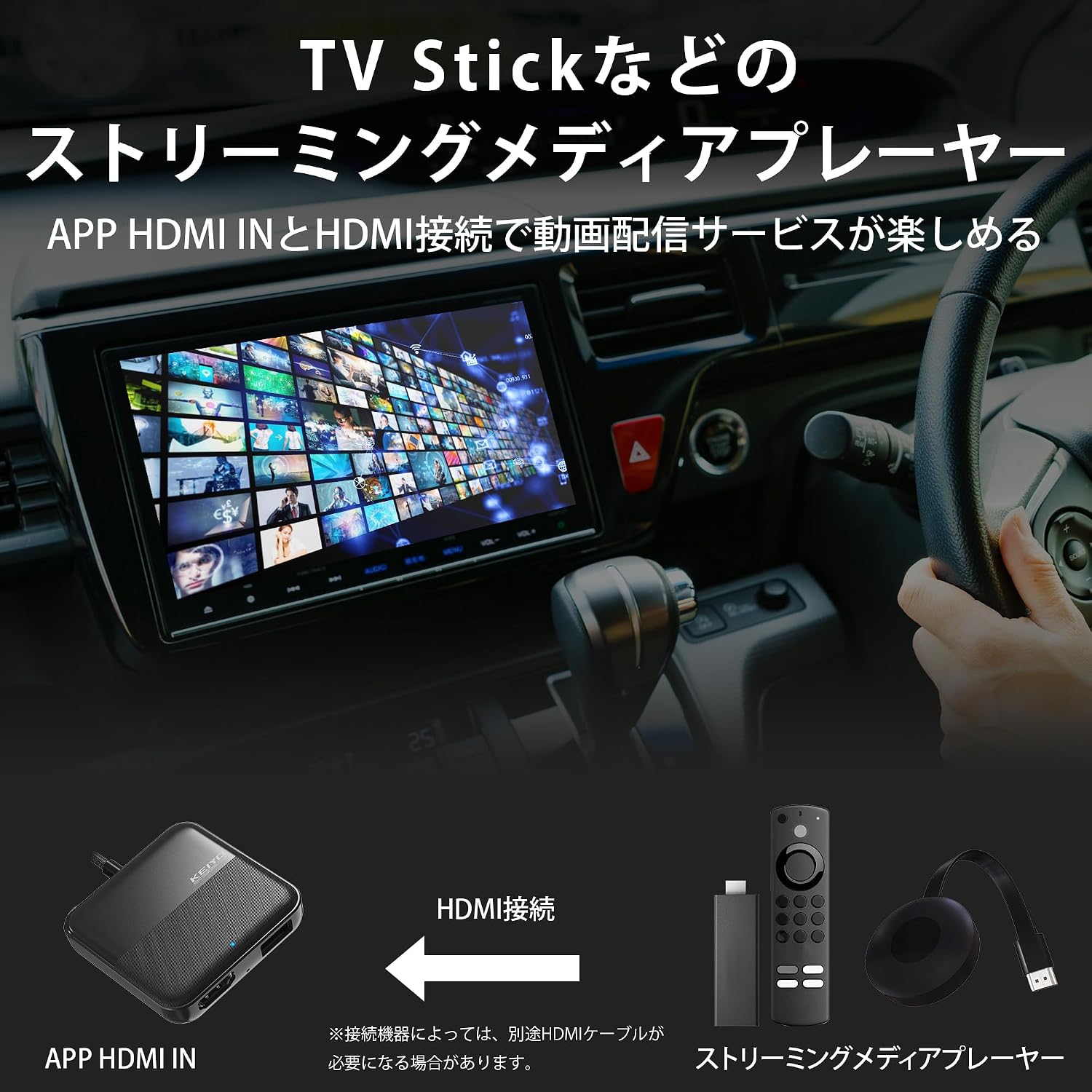 KEIYO APP AN-S134 HDMI IN Подключает ТВ-приставку или наземный цифровой тюнер с выходом HDMI к проводным автомобилям Apple CarPlay, фото 6