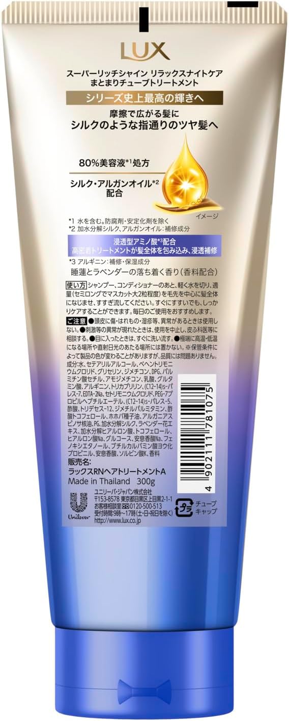 ЛЮКС (Lux) Super Rich Shine Расслабляющая ночная маска-ополаскиватель для волос и тела, 300 г, фото 8