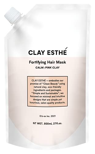 BX Craeste Forty Fying Hair Mask, Pink Clay, 28.6 oz (800 g)
