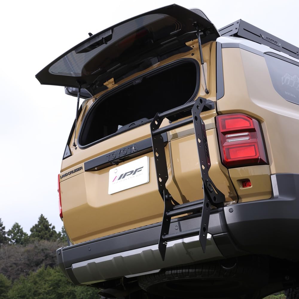Задняя лестница IPF EXP Land Cruiser 250 эксклюзивного дизайна, изготовленная в Японии, в сборе с кузовом лестницы нет необходимости в поворотном рычаге, ступенчатом механизме Оригинальный дизайн, легкий алюминиевый корпус, соответствие требованиям технического осмотра автомобиля EXL-04, фото 7