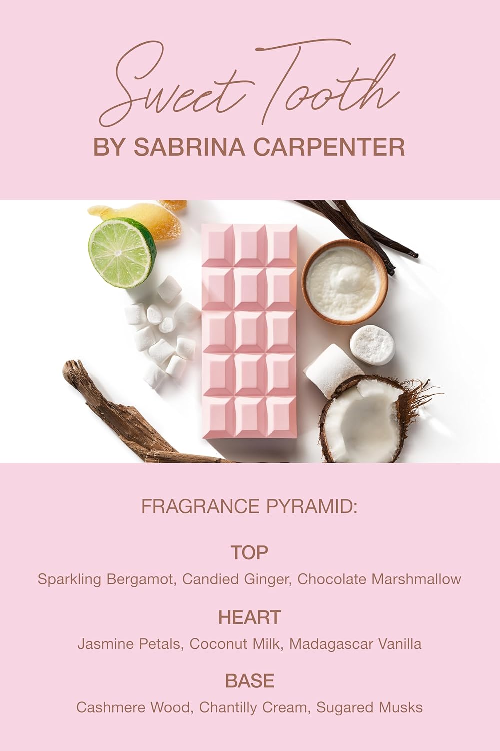 Парфюмерная вода SCENT BEAUTY Sabrina Carpenter - Духи для женщин - сладкоежек - 2,5 жидких унции / Sabrina Carpenter Sweet Tooth Eau de Parfum EDP, 75 мл, фото 6