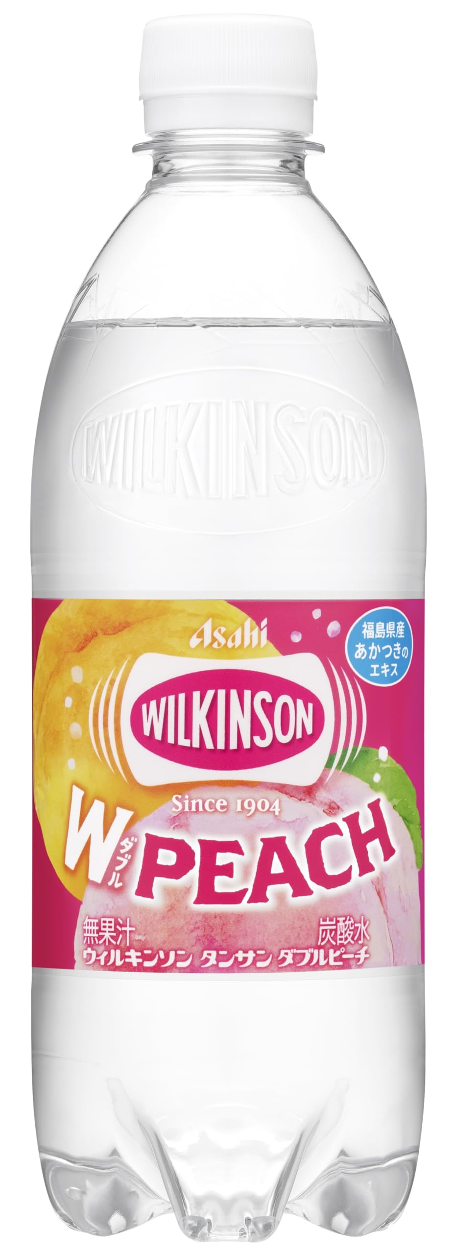 Wilkinson Asahi Beverage Carbonated Water Double Peach, 16.9 fl oz (500 ml) x 24 Bottles
