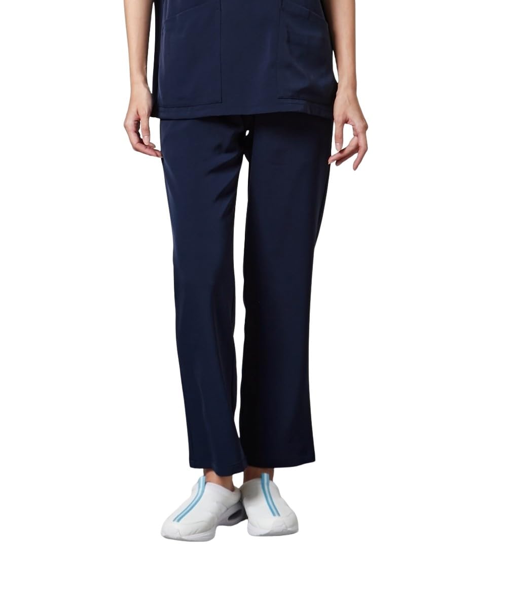 Nissen Scrub Pants, Unisex, Straight, Anti-Static, White Coat, Hospital, Nurse, Medical, Nursing, Dental, Care, Large Size Large navy
