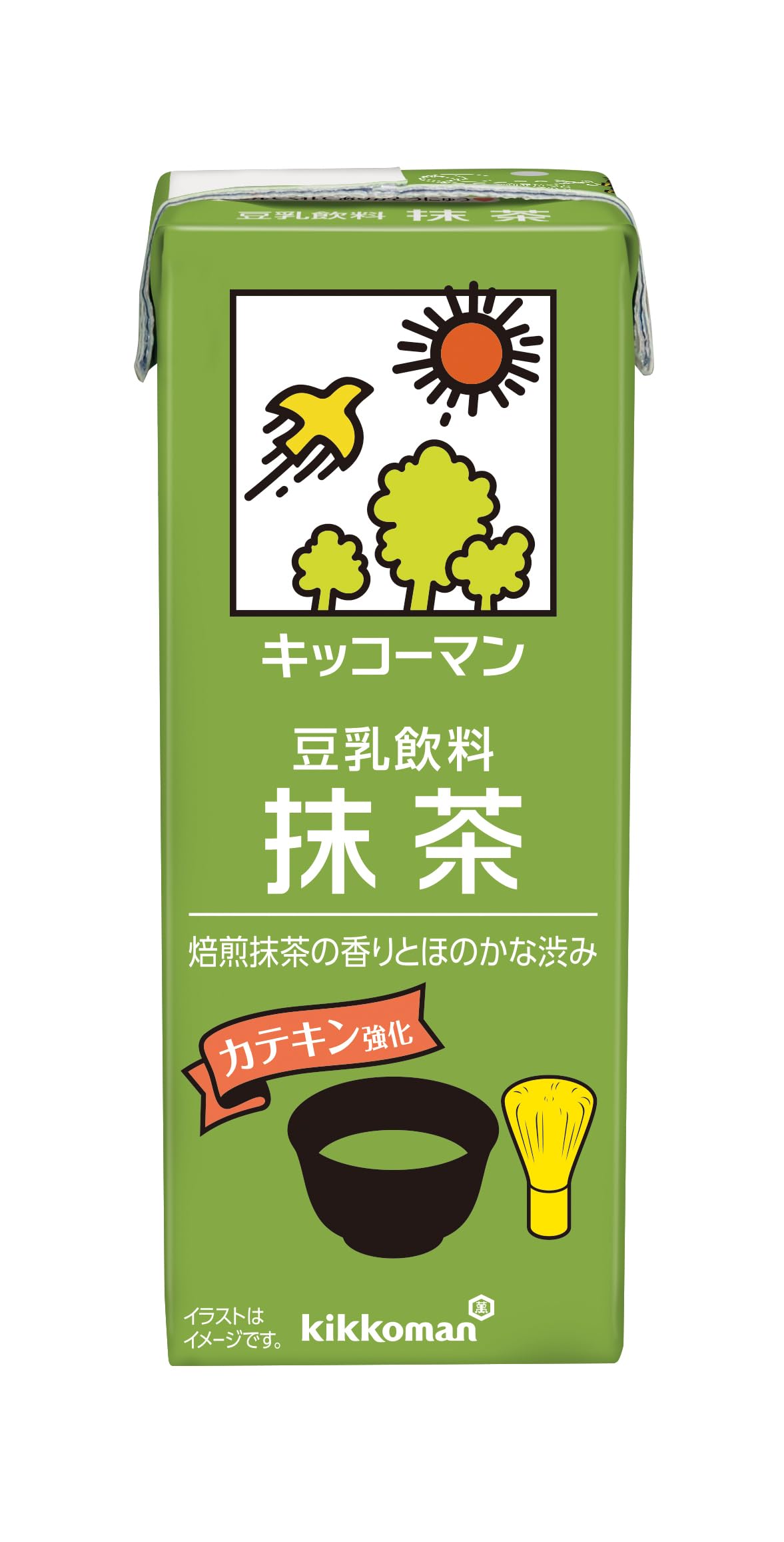 Kikkoman Soy Milk Beverage, Matcha, 6.8 fl oz (200 ml) x 18 Bottles