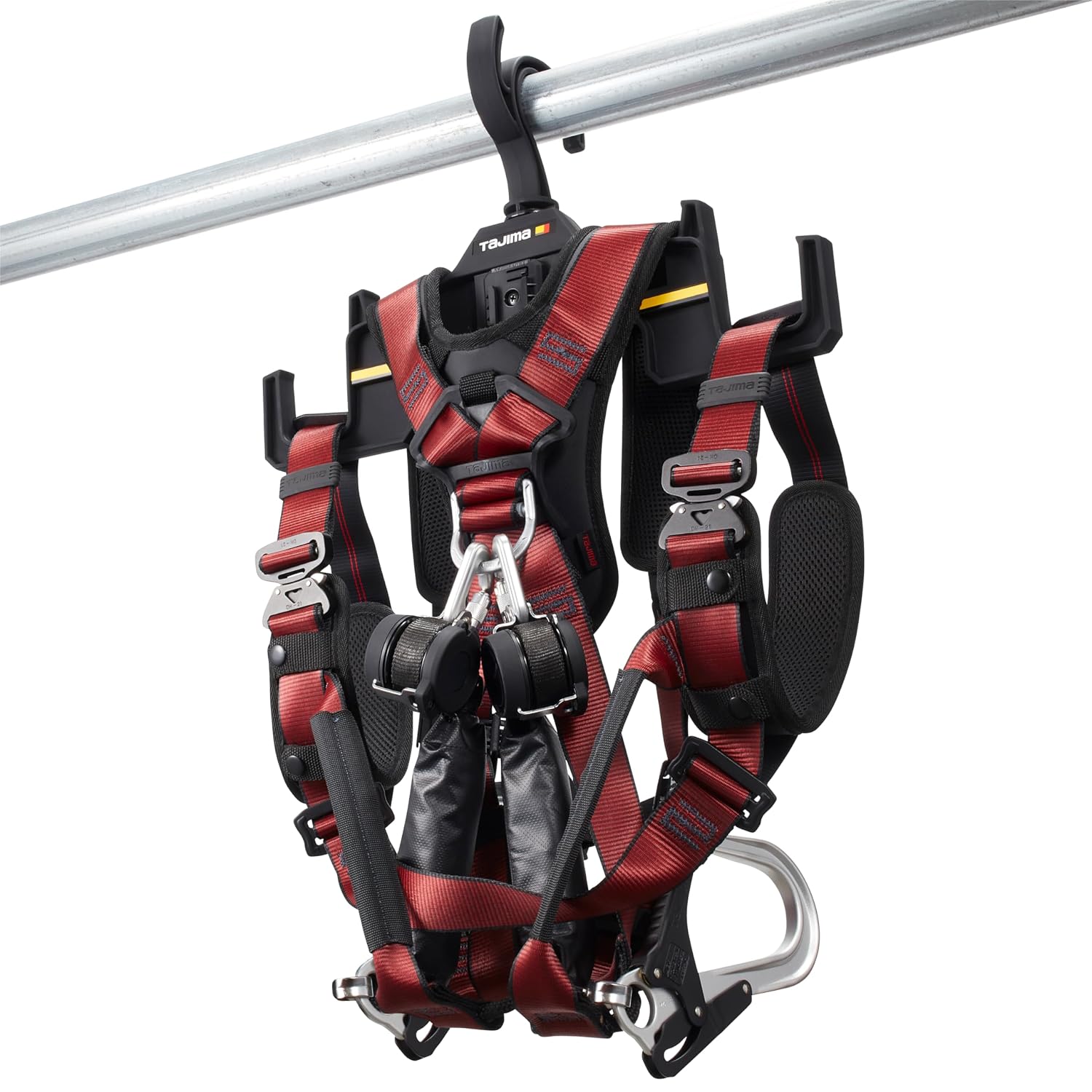 Поворотный крючок для крепления ремней безопасности Tajima Safety System TB-RHANGER Позволяет компактно хранить поворотный крючок для крепления ремней безопасности, форма которого совместима с одной трубой и ручкой тележки 2-х размеров, оснащенной подбородочным ремнем, фото 3