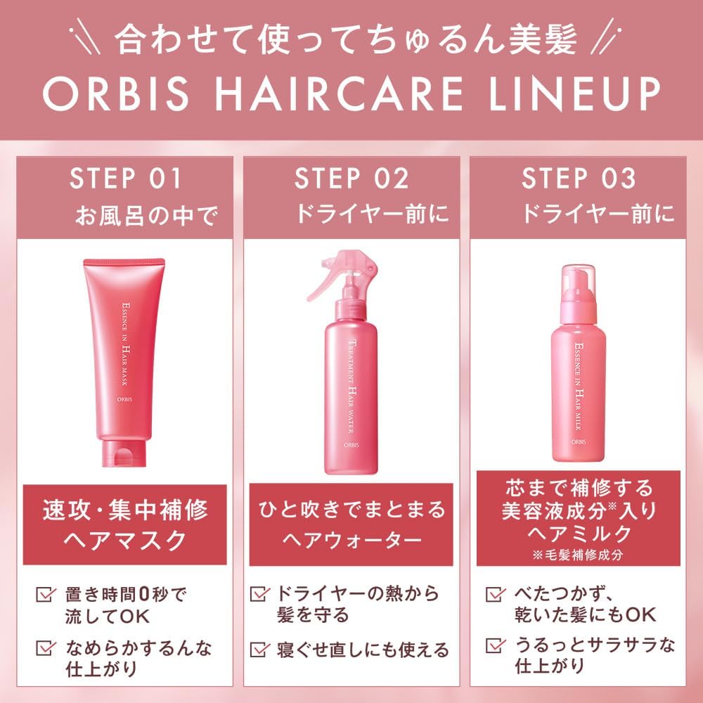 Несмываемый молочный кондиционер для волос Orbis Essencein без отдушки, уход за повреждёнными волосами, фото 3