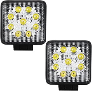 【HIKARI】LEDワークライト 27W 3200LM LED作業灯 9連 広角タイプ 8V-60V対応 IP67防水 高輝度 トラック フォークリフト 船舶 農業機械 集魚灯 補助灯 看板灯 2個セット「A-GL-C02-Bx2」