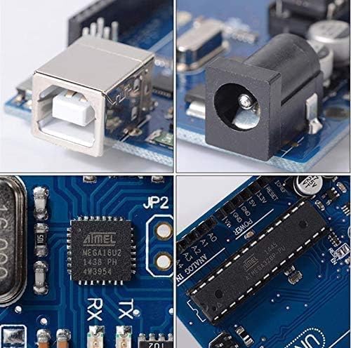 Универсальная плата разработки UNO R3 ATmega328P Atmega16u2 с кабелем UNO R3, фото 3