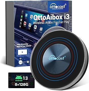 【BMW完全専用】 Ottocast i3 YouTube/Netflix車内視聴 BMW無線CarPlay/iDrive連動 8+128GB | Android 13搭載 CarPlay AIボックス 高精度GPS 音声操作 BMW純正システム互換 技適認証済 日本語取扱説明書付き