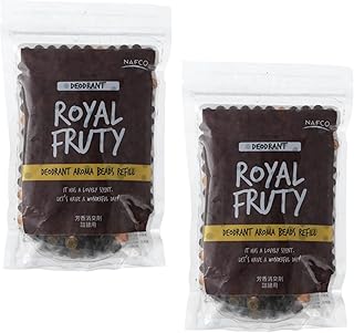 アロマ デオドラントビーズ 詰替用 300g 消臭 芳香剤 室内用 リビング トイレ クローゼット ビーズタイプ 詰め替え対応 (2袋, ロイヤルフルーティ)