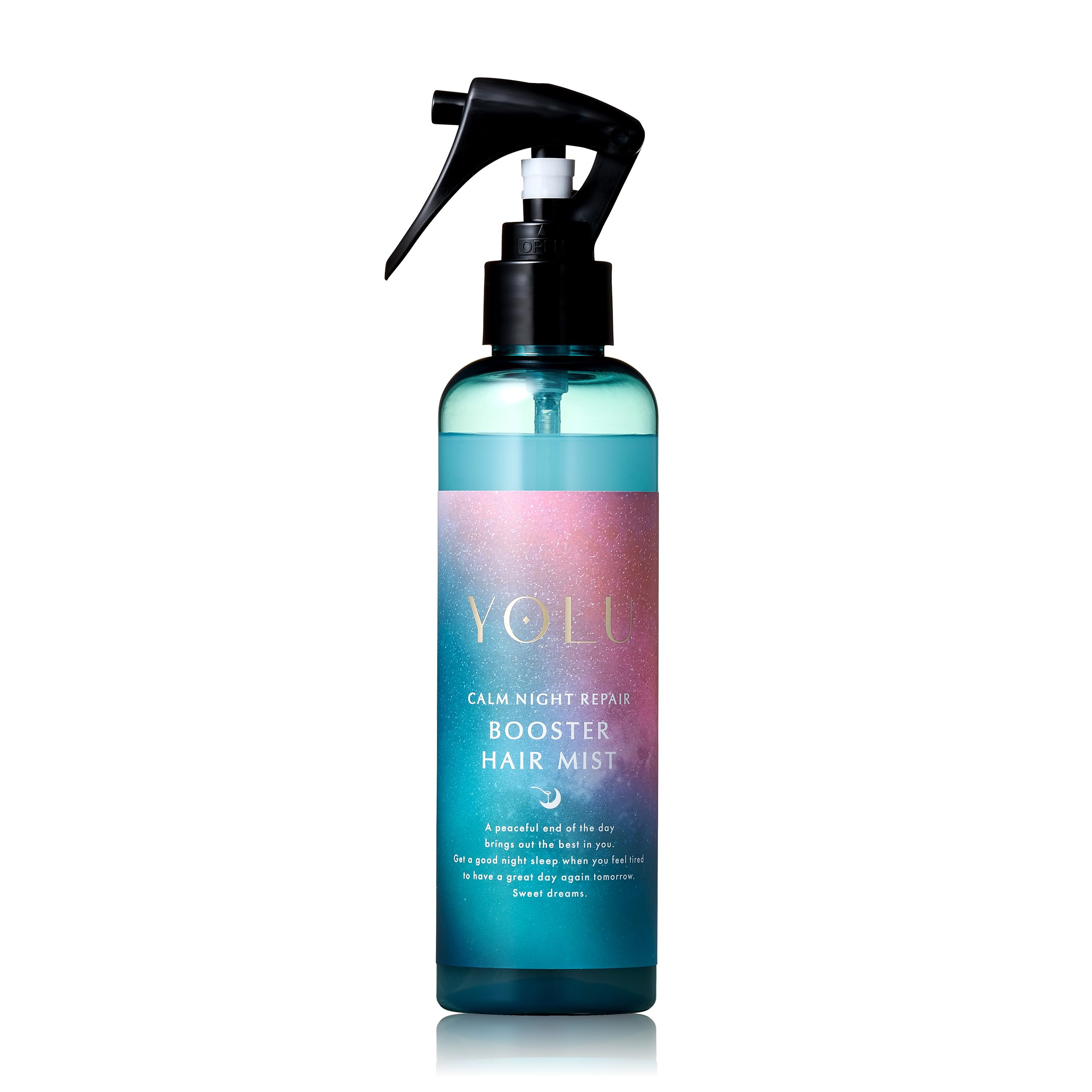 YOLU TREATS Summer Hair Mist, Calm Night Repair Booster, Moisturizing, Penetration, Nano Ceramide Blend, Damage Care, Mint & Lychisol Scent Calm 26 Summer Limited