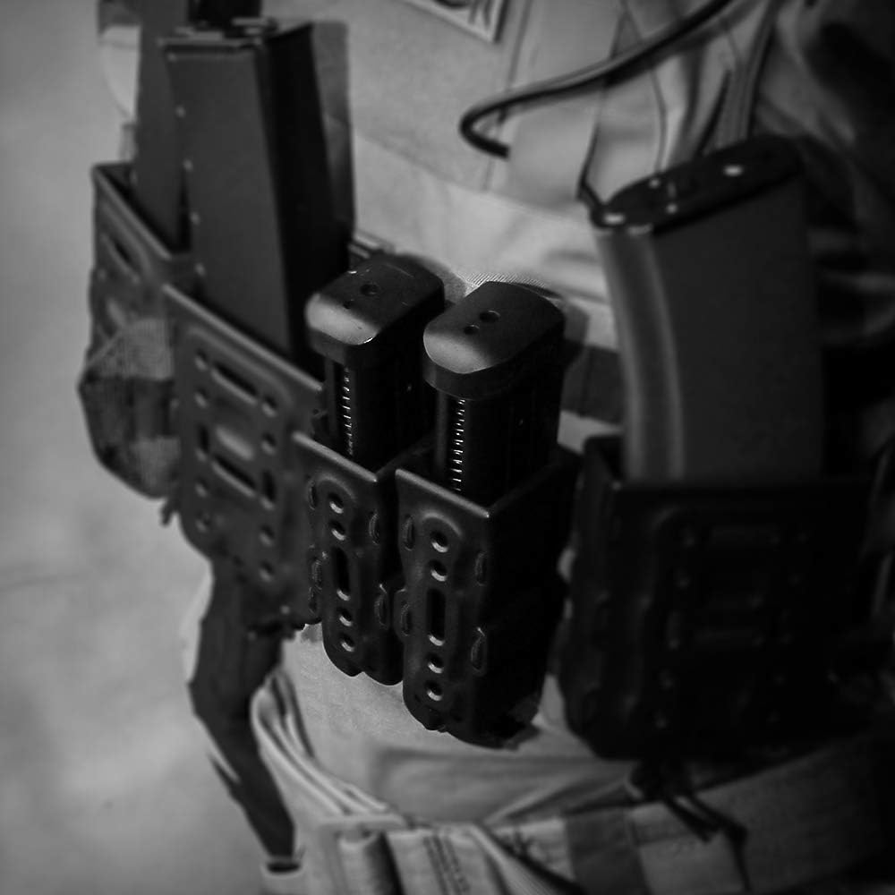 Пистолет LayLax BATTLE STYLE Bite Mag Handgun Quick Mag Holder, 2 предмета, страйкбольное снаряжение BK, черный, 2 предмета, пистолет, фото 8