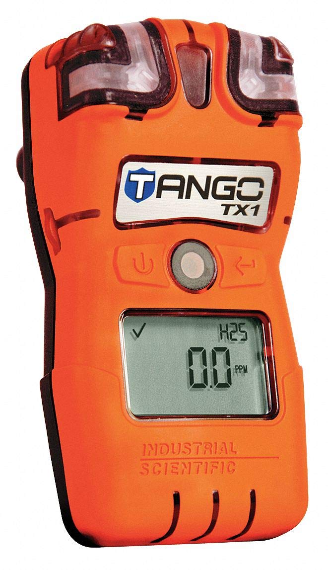 Single Gas Detector, H2S, 0-200ppm, Orange