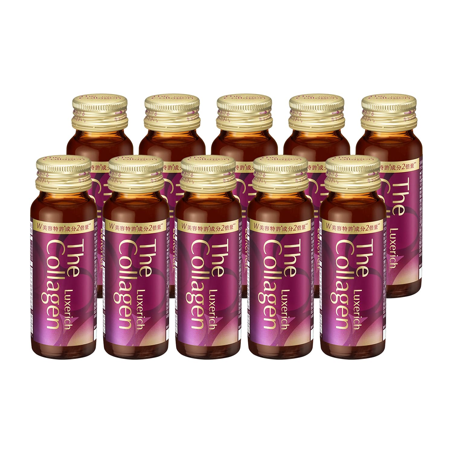 The Collagen Luxrich Drink, 10 Bottles, Supplement, Health Food, 1.7 fl oz (50 ml) x 10 Bottles 10本